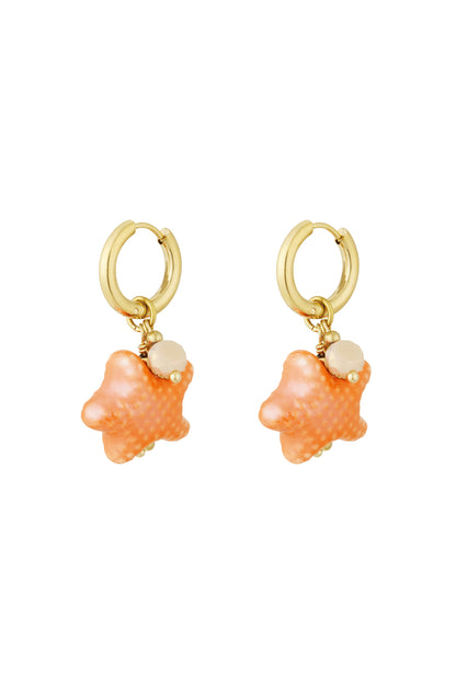 starry earrings - blue & 