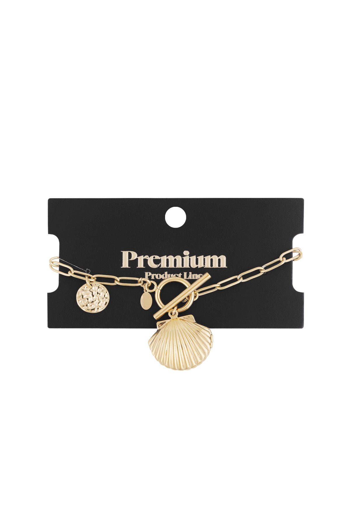 bracelet with shell charm