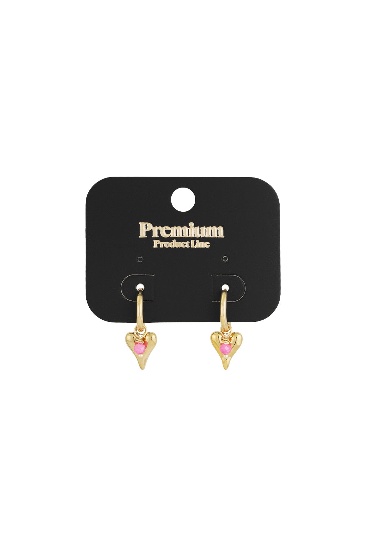vivid heart earrings