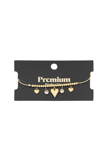 gleaming heart bracelet