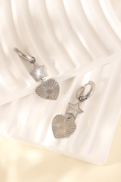 star heart earrings