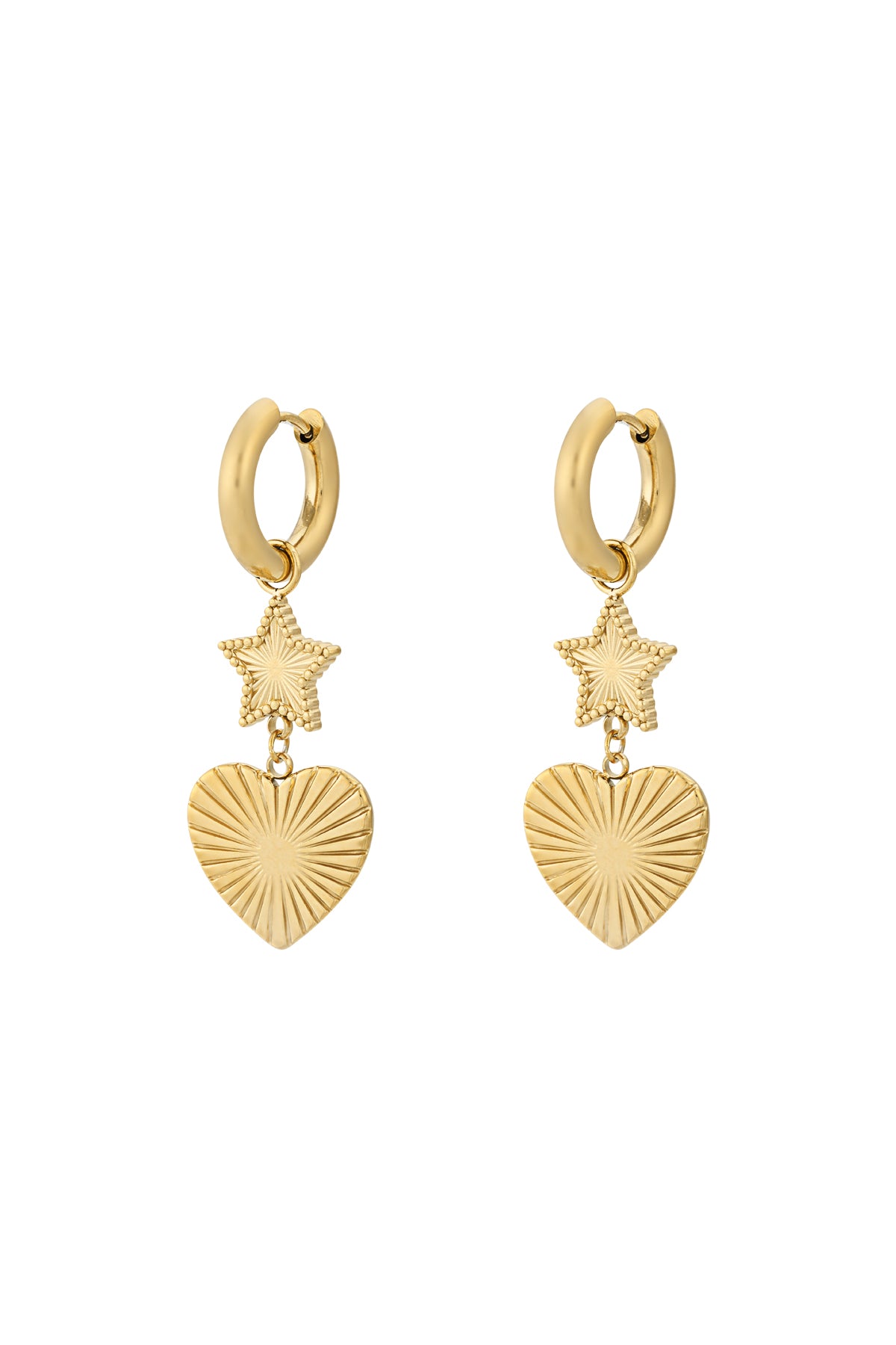 star heart earrings