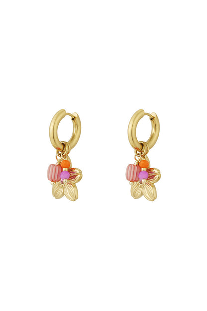 bloom hoops earrings