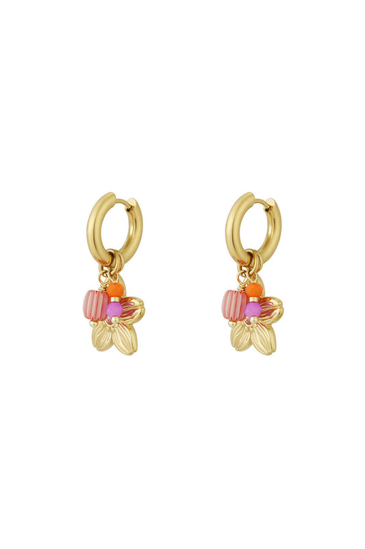 bloom hoops earrings