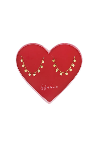 gift of love stainless steel mini hearts bracelets