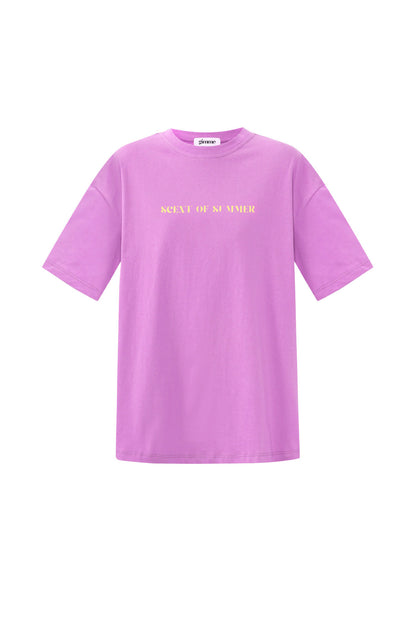 Cotton Women's T-shirt Casual Letters