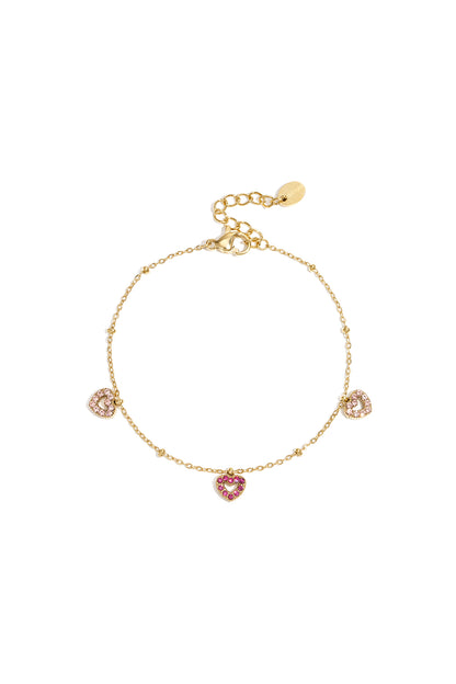 Stainless Steel Charm Bracelets Heart Simple Daily Simple Series Women's jewelry