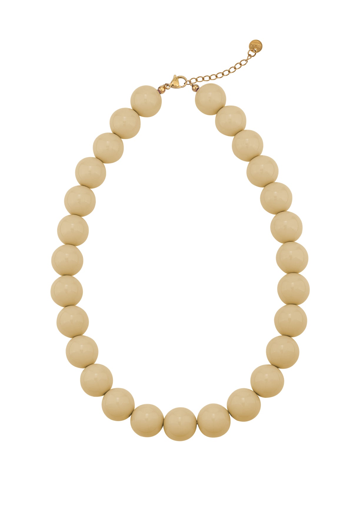Large colored necklace - 15mm