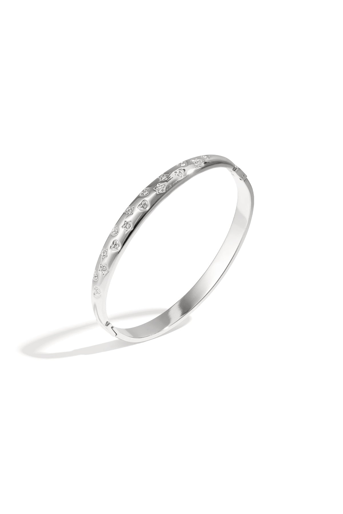 Stainless Steel Bangles Polka Dots Casual Daily Simple Series Women's jewelry
