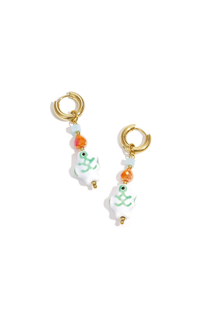 Stainless Steel Dangle Earrings fish Casual Daily Romantic Series Women's jewelry