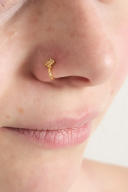 Nose and ear cuff flower