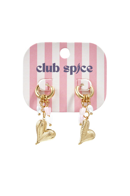 Stainless Steel Dangle Earrings Heart Sweet Valentine's Day Romantic Series Women's jewelry