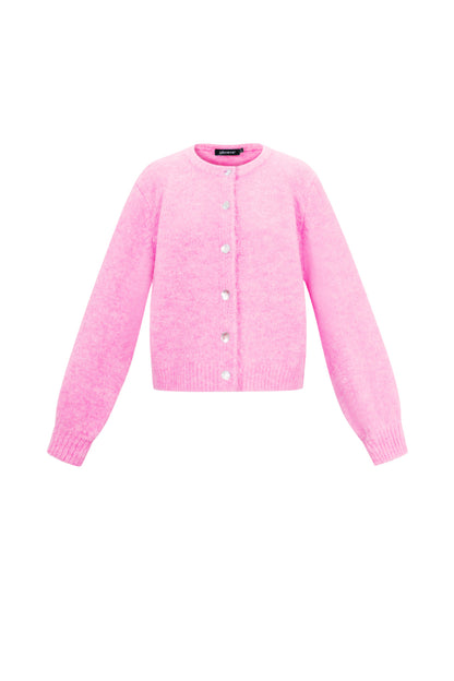 Knitted Polyester Fiber Women's Cardigan Casual Solid Color Fall/Winter