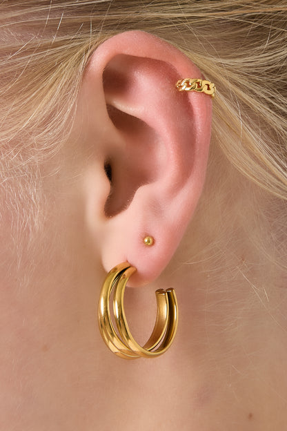 Ear cuff chain girl