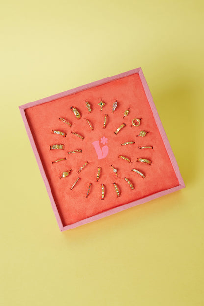 lilli june Stainless Steel Rings Display Set