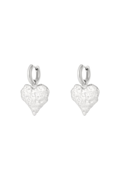Textured Hearts earrings