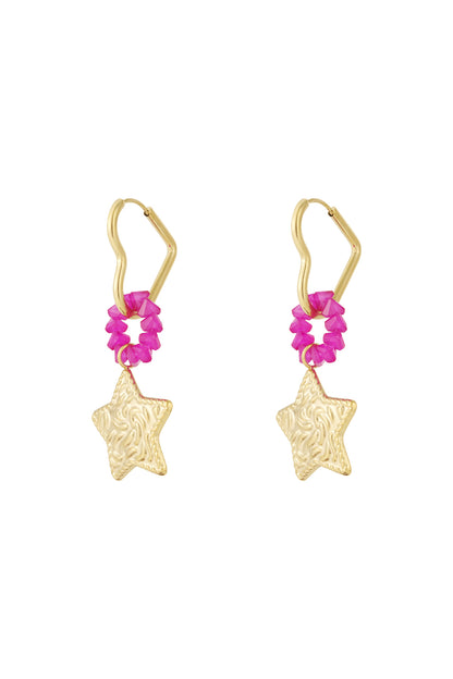 Stainless Steel Drop Earrings Heart Casual Daily Simple Series Women's jewelry
