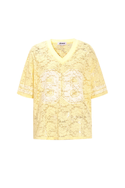 Woven Polyester Fiber Women's T-shirt Sporty Color Clash