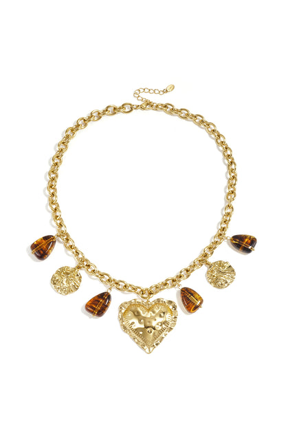 Acrylic Pendant necklaces Heart Casual Daily Simple Series Women's jewelry