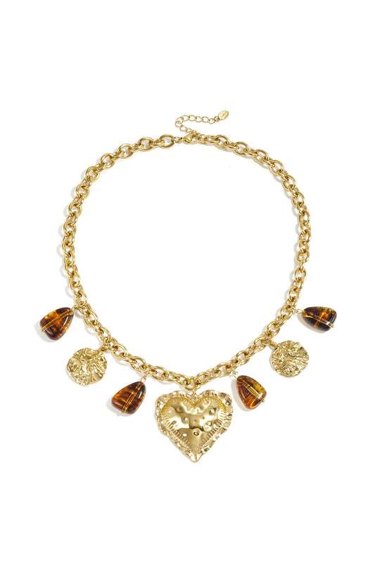 Acrylic Pendant necklaces Heart Casual Daily Simple Series Women's jewelry