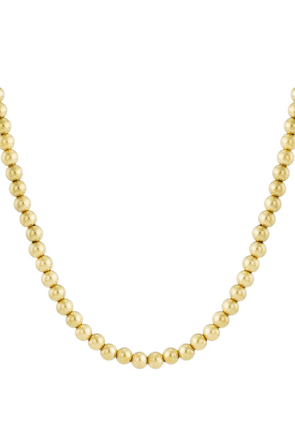 Hollow bead necklace -10mm