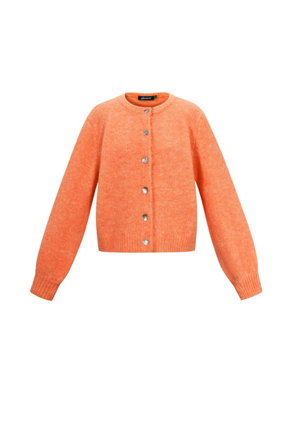 Knitted Polyester Fiber Women's Cardigan Casual Solid Color Fall/Winter