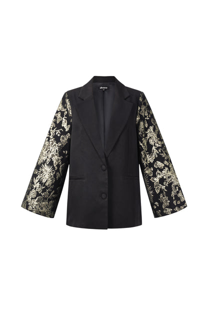 Woven Polyester Fiber Women's Suit Set Elegant Floral Print 3-piece set