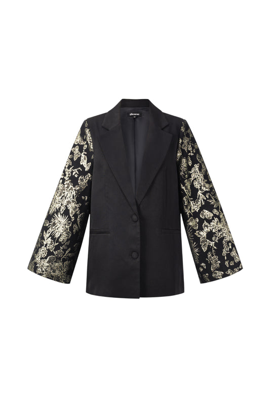 Woven Polyester Fiber Women's Suit Set Elegant Floral Print 3-piece set