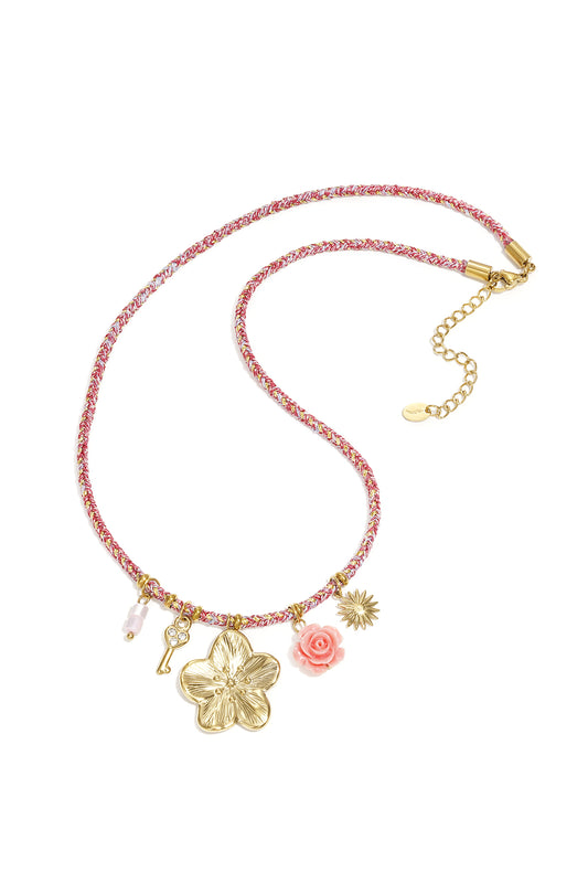 Stainless Steel Pendant necklaces Flower Bohemian Holiday/Beach Romantic Series Women's jewelry