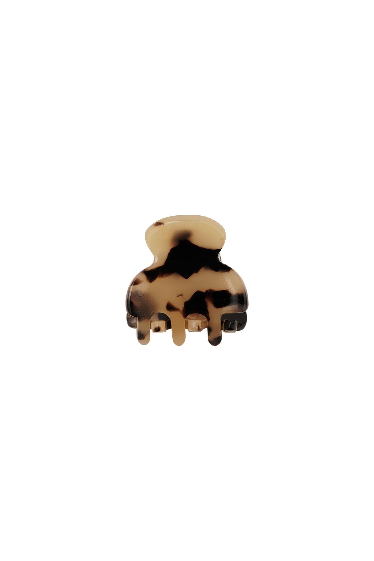 Spotted hair clip small Green Sheet Material