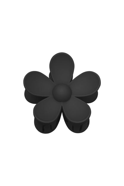 Solid color matte daisy flower hair clip fuchsia Resin