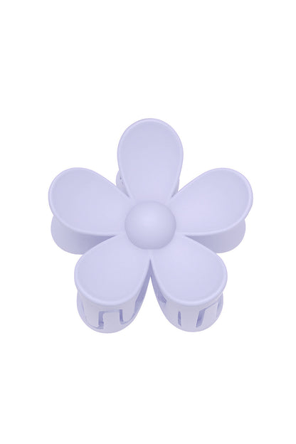 Solid color matte daisy flower hair clip fuchsia Resin
