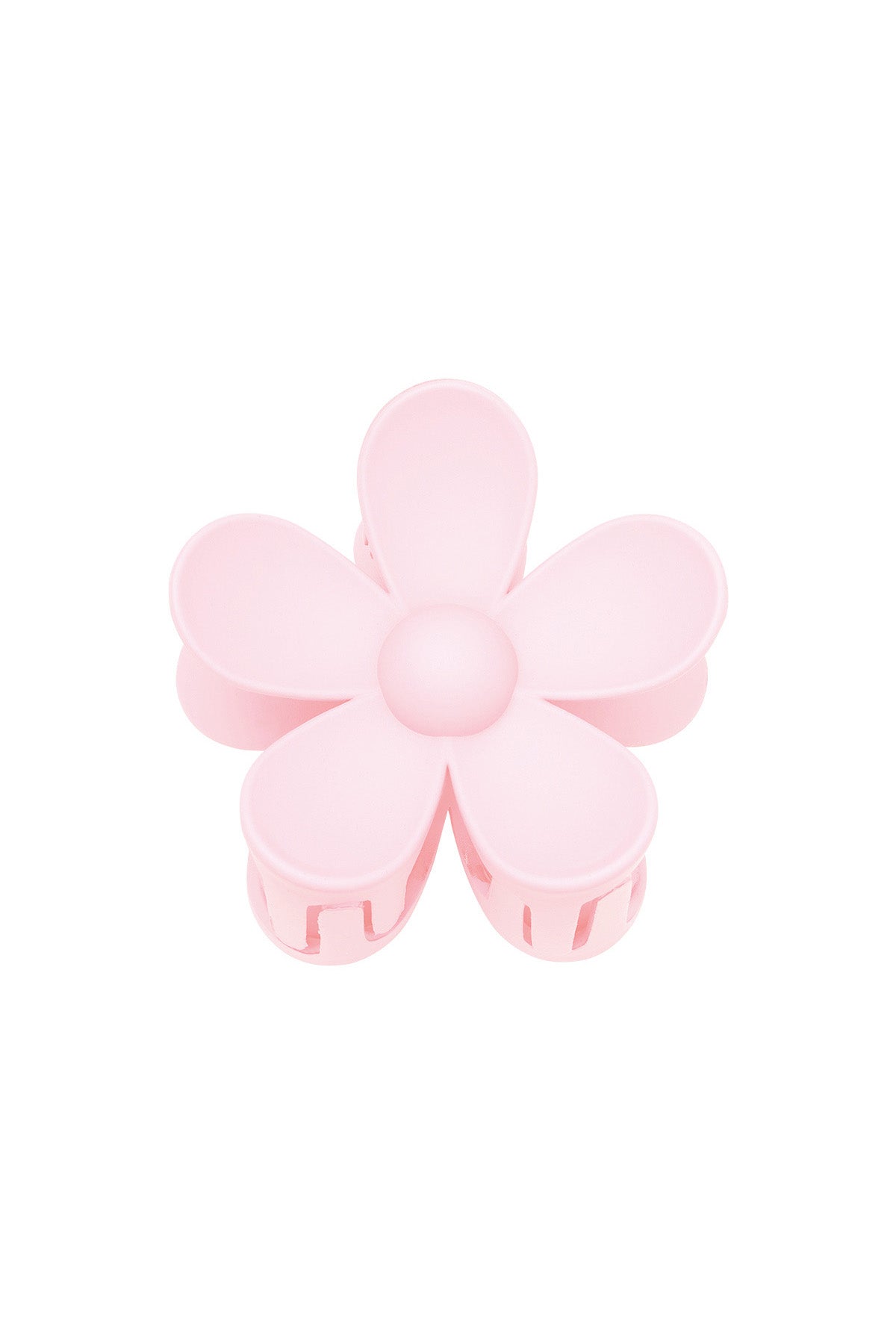 Solid color matte daisy flower hair clip fuchsia Resin