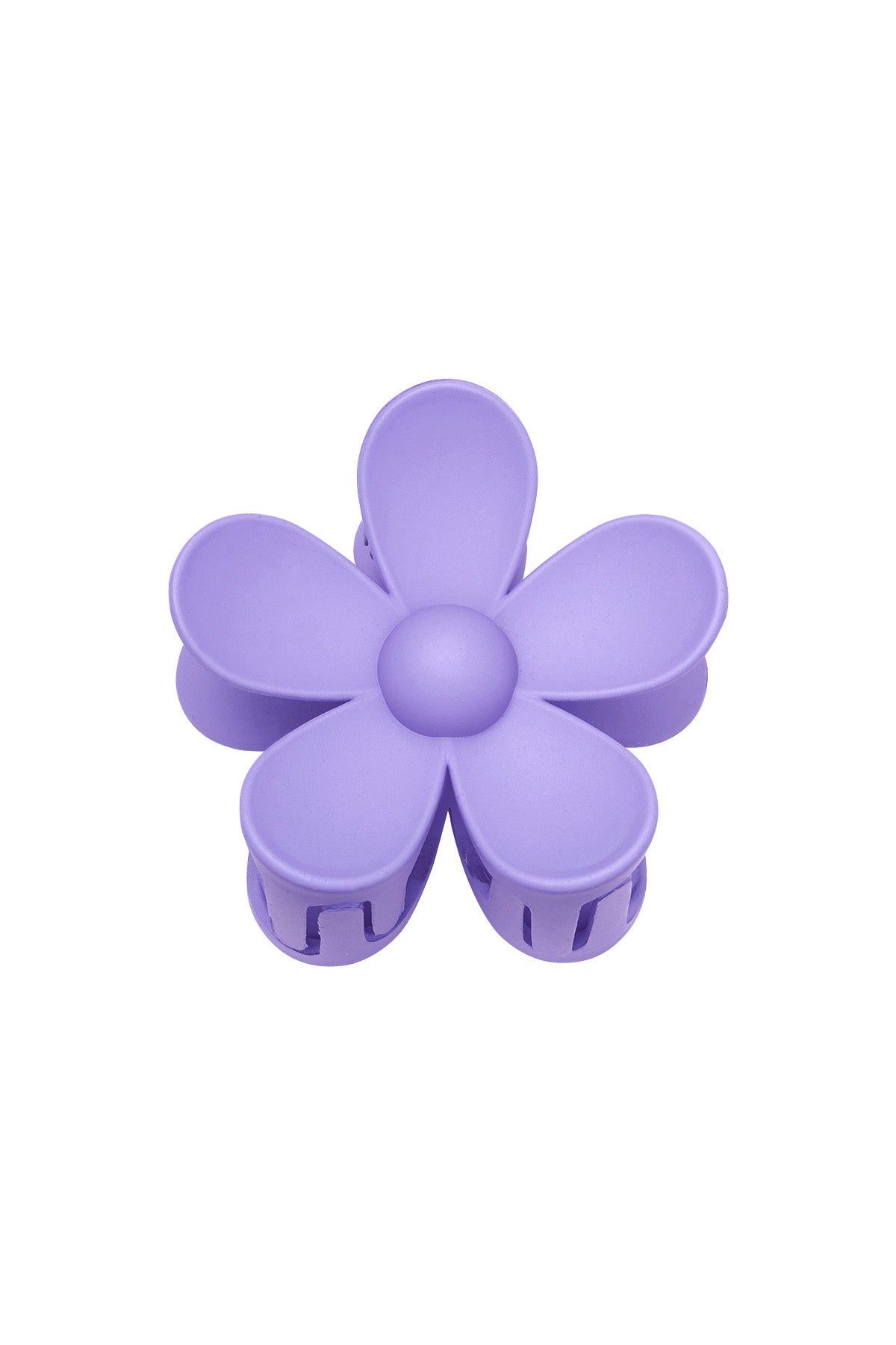 Solid color matte daisy flower hair clip fuchsia Resin