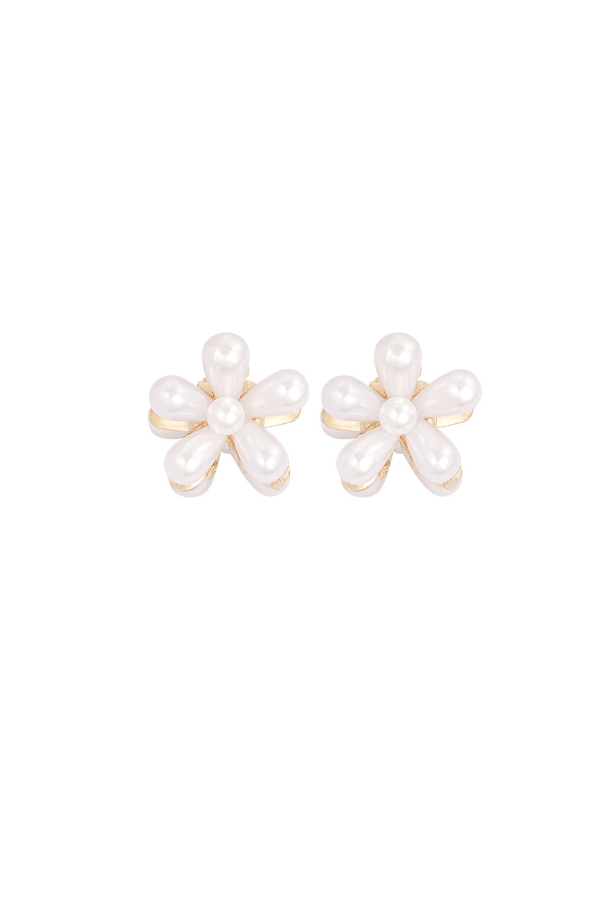 pearl flower hair clip