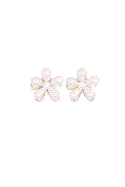 pearl flower hair clip