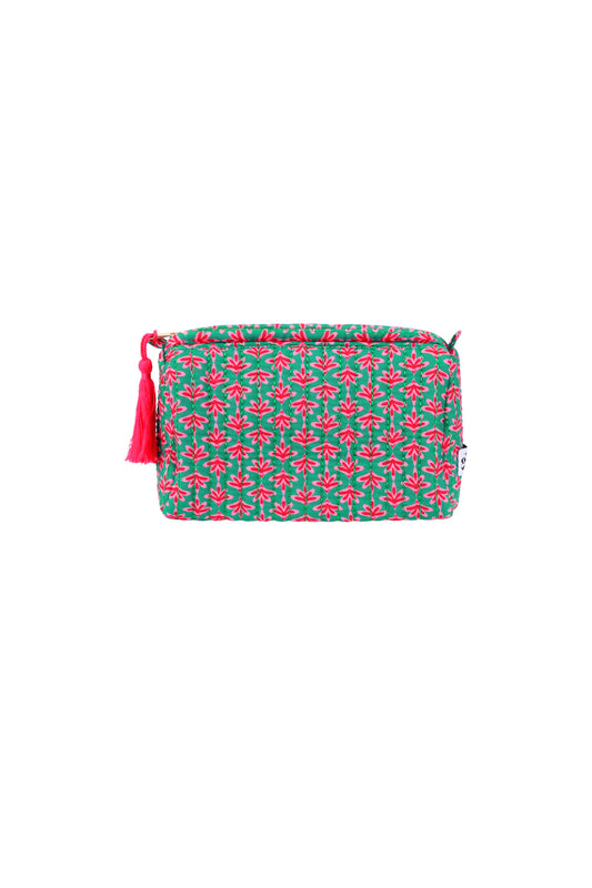 Floral makeup bag