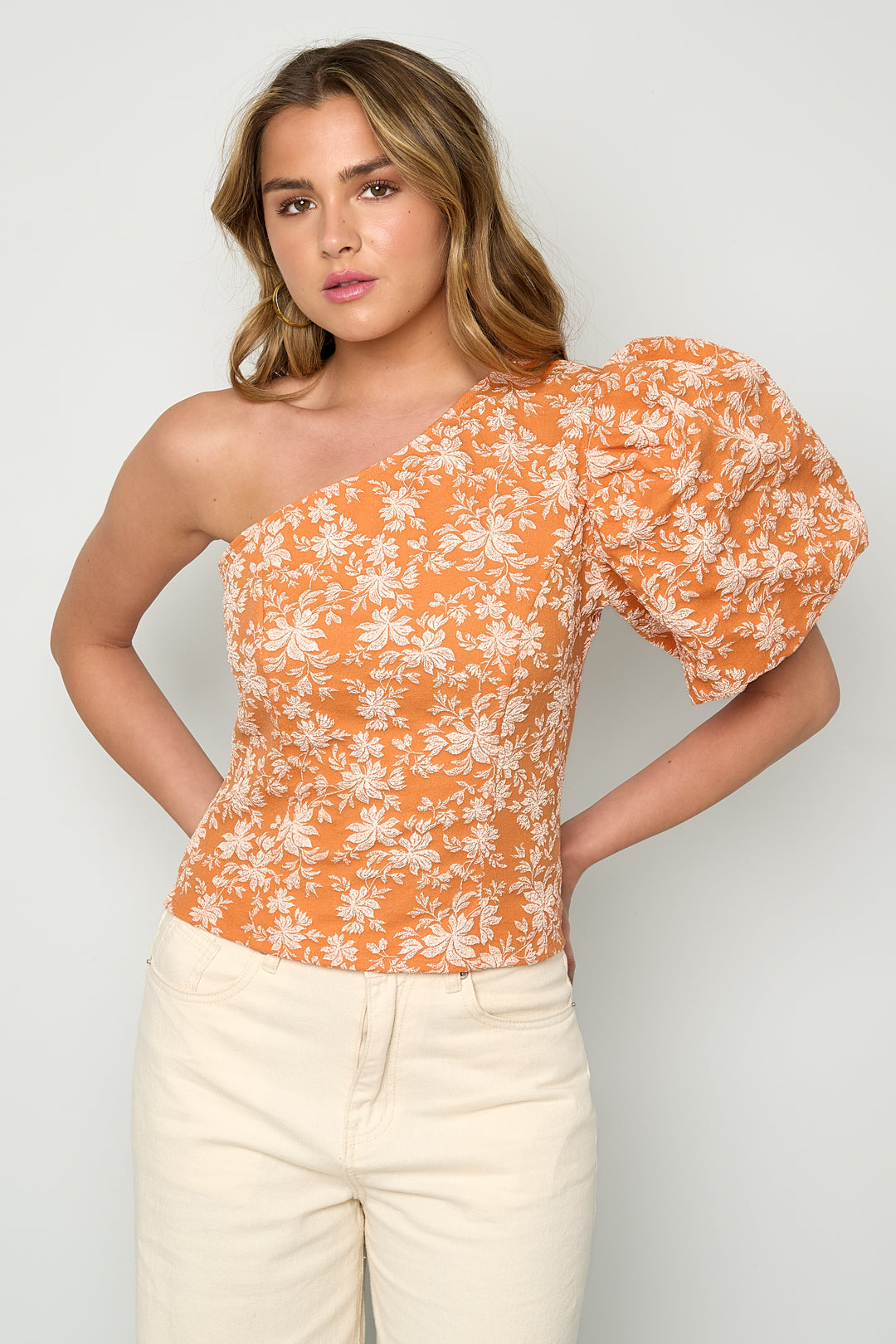 Flower Top One Shoulder