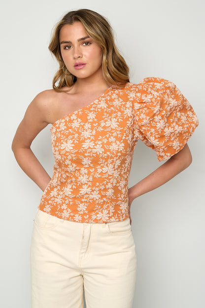 Flower Top One Shoulder