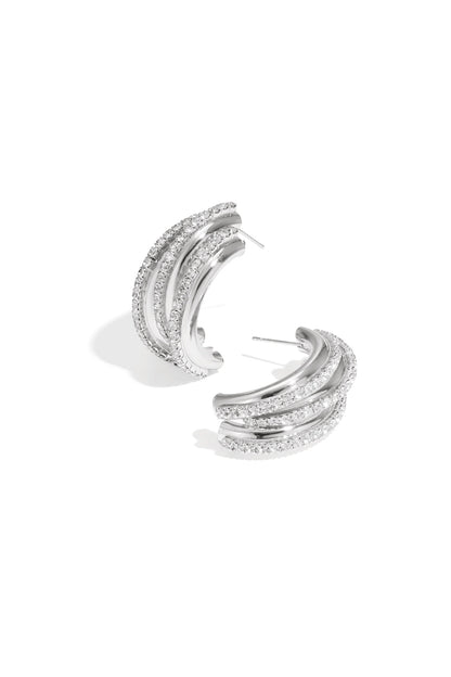 Iron Stud Earrings irregular shape Elegant Christmas Luxurious Series Women's jewelry