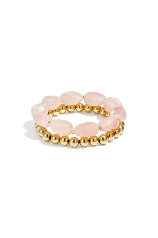 Stainless Steel Beaded Bracelets Beads Casual Daily Simple Series Women's jewelry