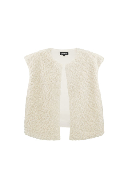 Woven Polyester Fiber Women's Vest Casual Solid Color Fall/Winter