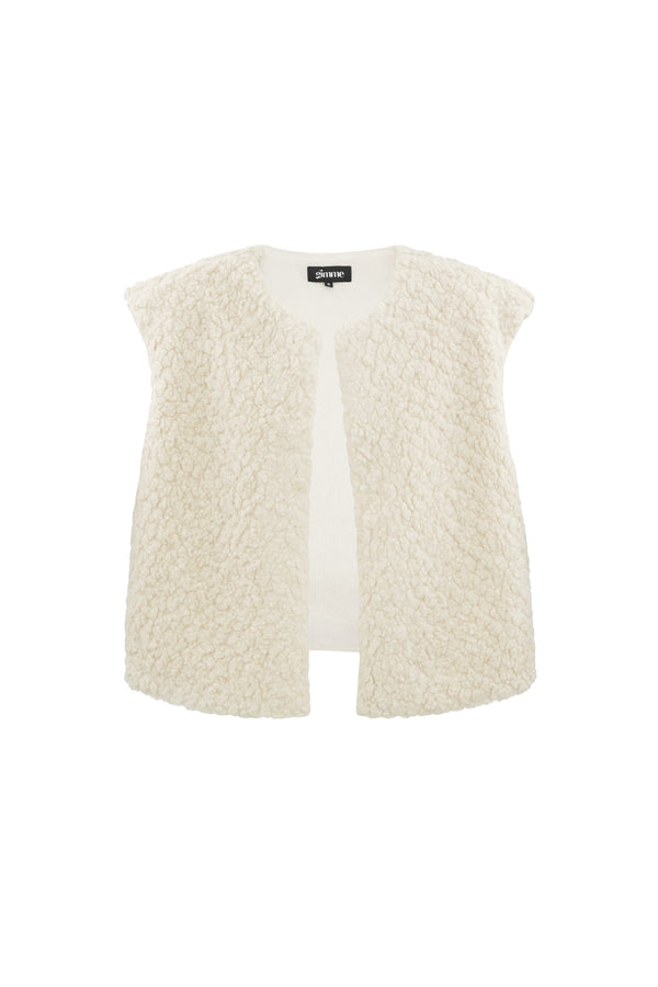Woven Polyester Fiber Women's Vest Casual Solid Color Fall/Winter