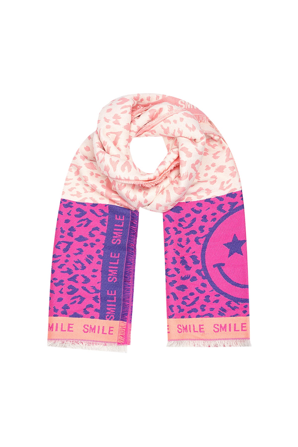 Colourful smile scarf