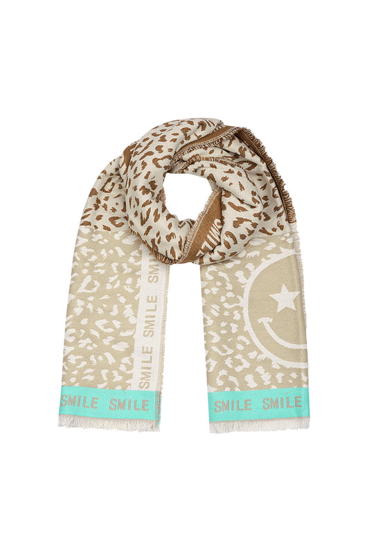 Colourful smile scarf