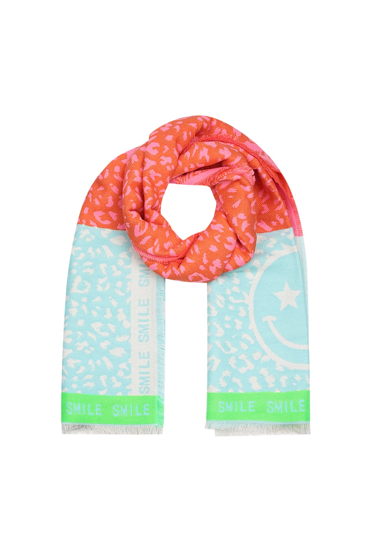 Colourful smile scarf