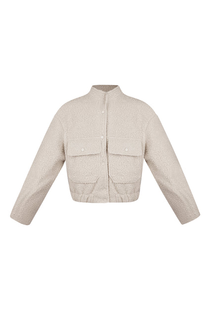 Woven Polyester Fiber Women's Jacket Casual Solid Color Fall/Winter