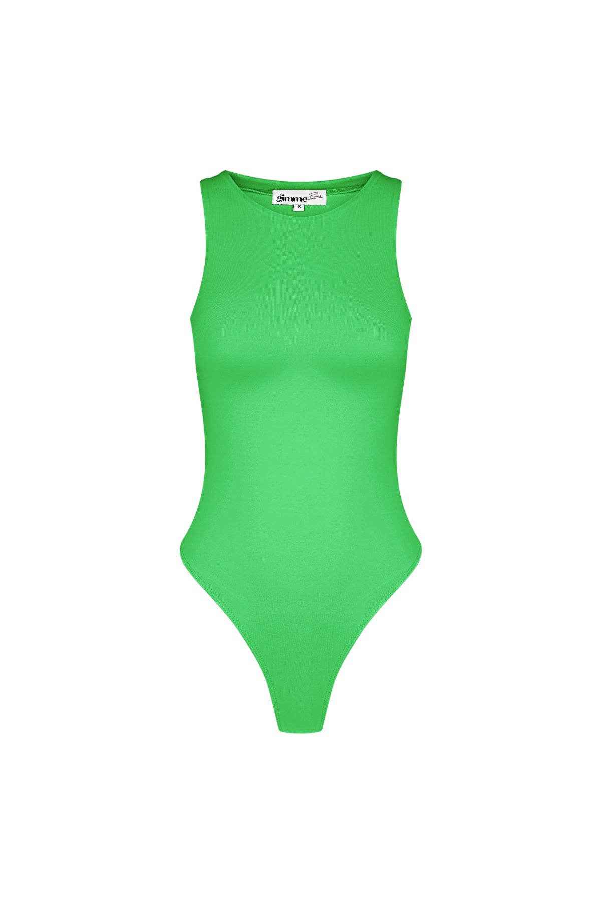 Polyester Women's Sleeveless Bodysuit High Neck Form-Fitting