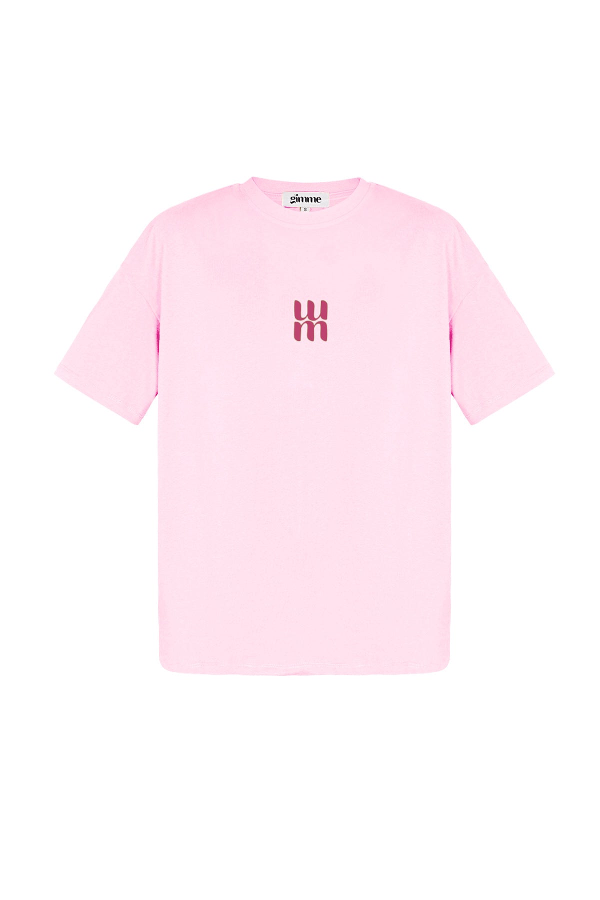 Cotton Women's T-shirt Oversized Minimalist Logo