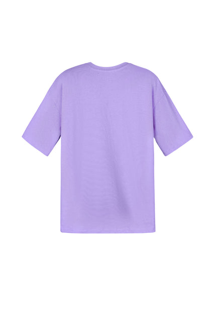 Cotton Women's T-shirt Oversized Butterfly Print